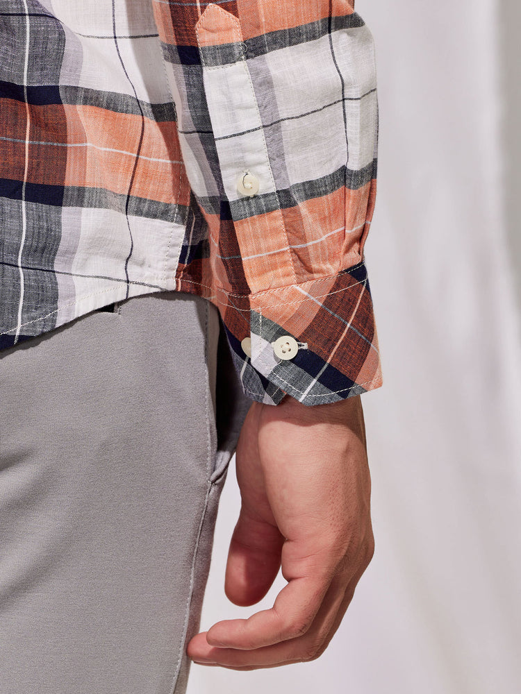 Orange Checked Shirt