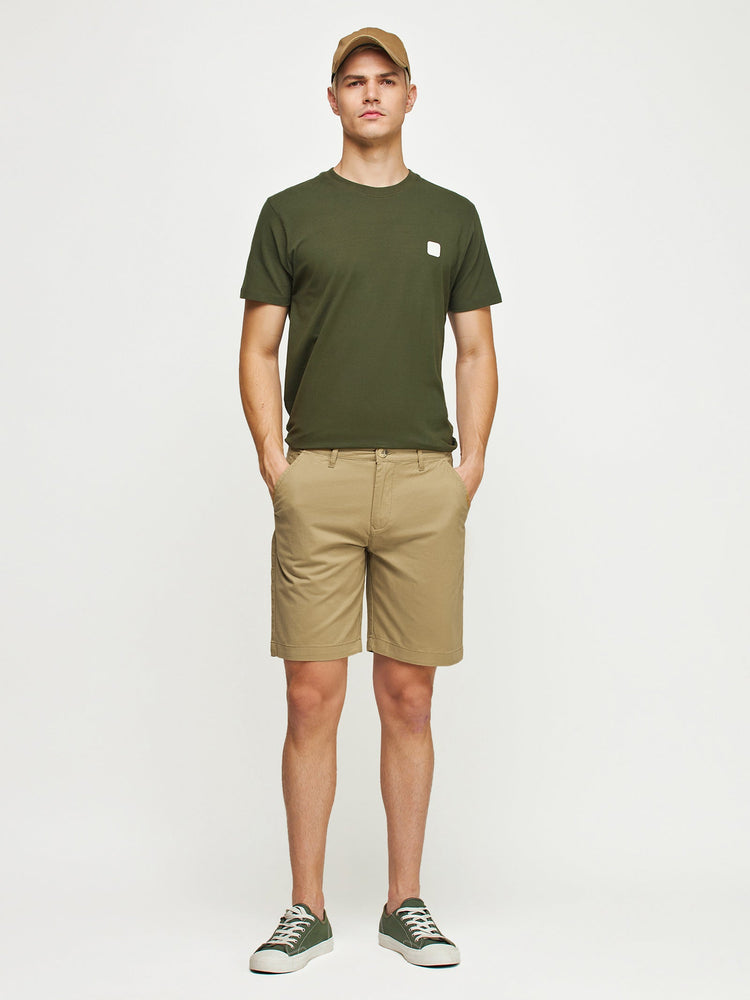 Cotton Twill Stretch Shorts