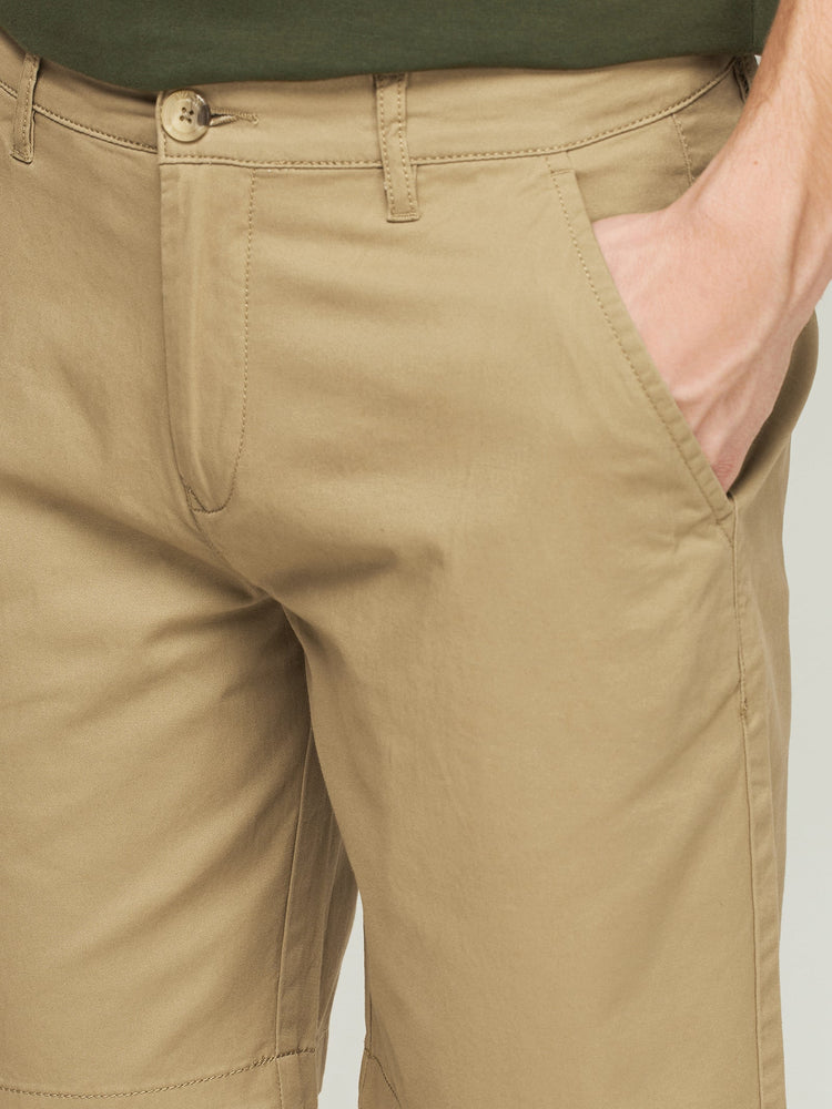 Cotton Twill Stretch Shorts