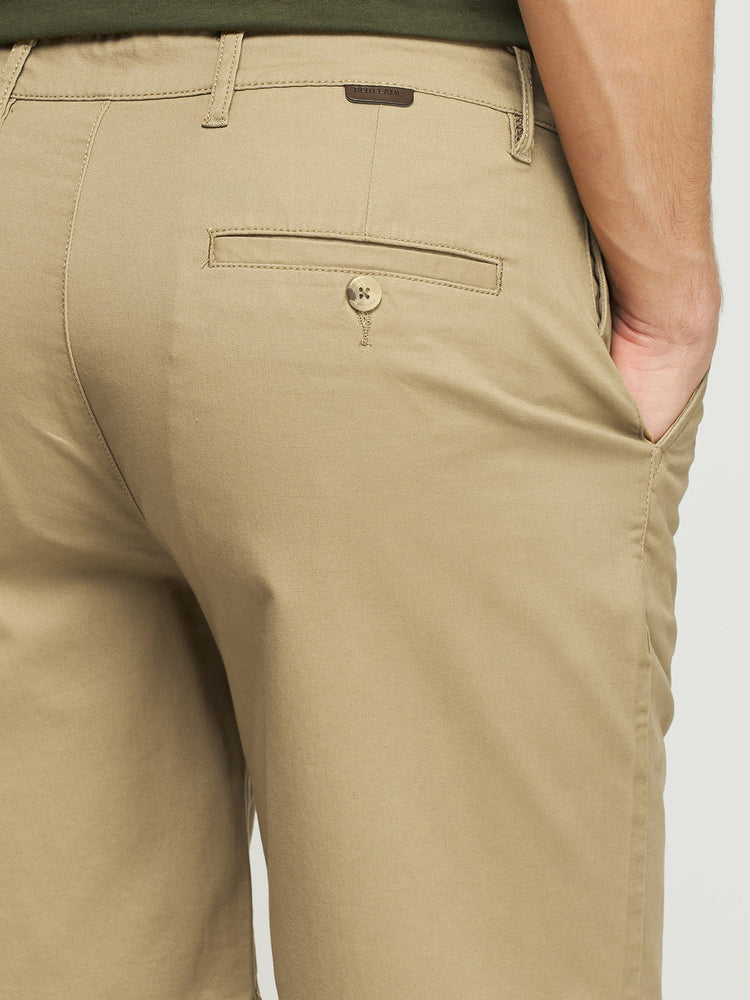Cotton Twill Stretch Shorts