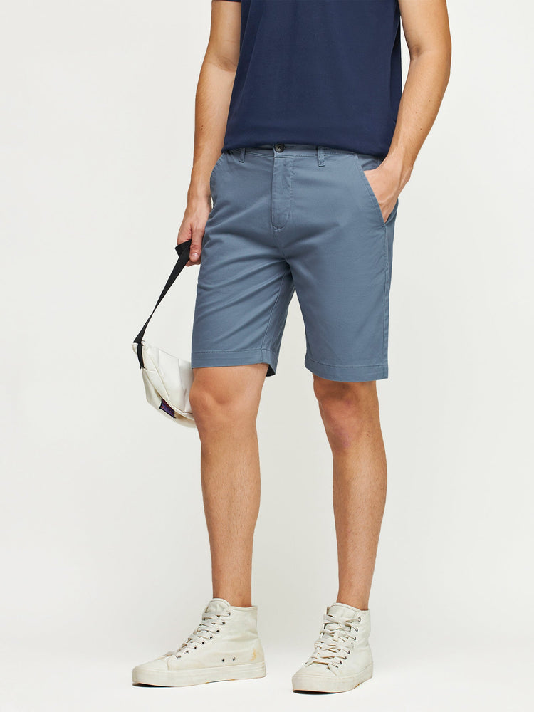 Cotton Twill Stretch Shorts