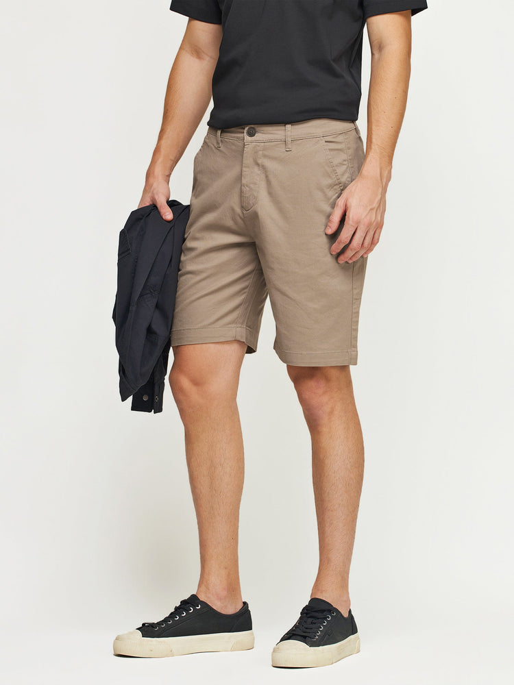 Cotton Twill Stretch Shorts