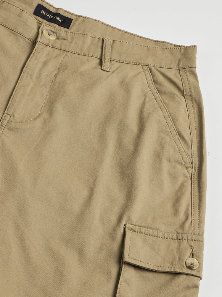 Cotton Twill Cargo Shorts