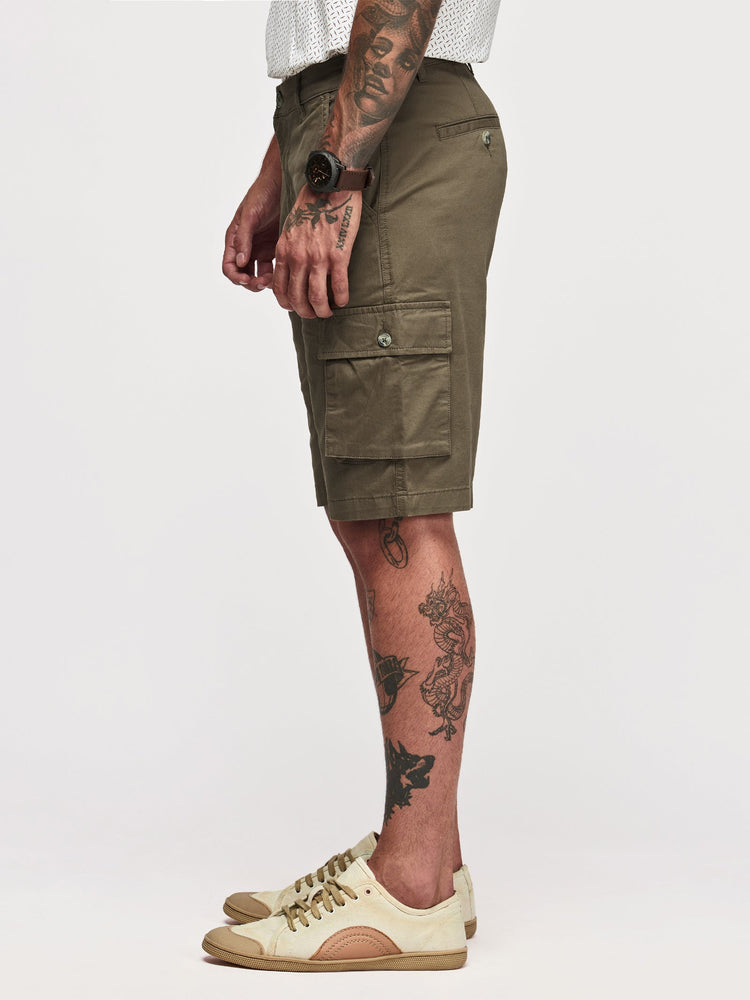 Twill Stretch Cargo Shorts