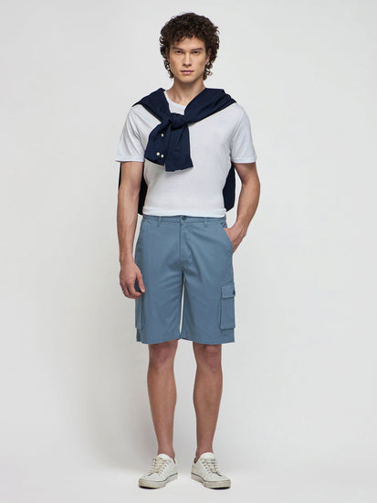 Cotton Twill Cargo Shorts