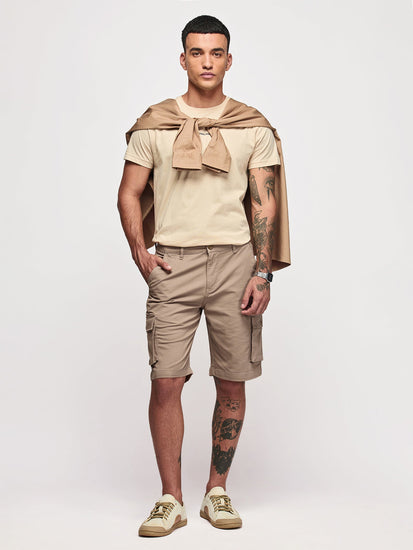 Twill Stretch Cargo Shorts