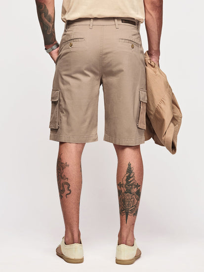 Twill Stretch Cargo Shorts