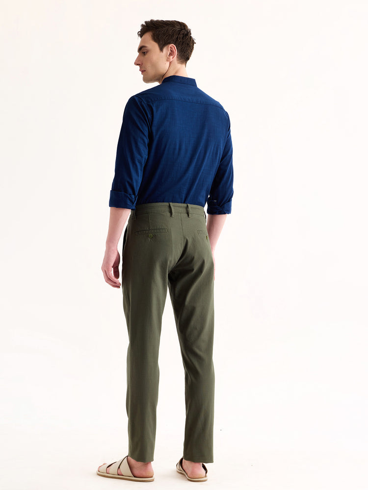Olive Slim Fit Trouser