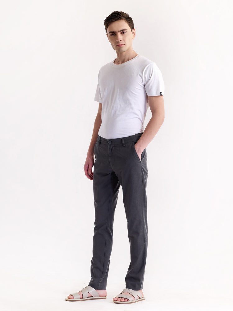 Grey Slim Fit Trouser
