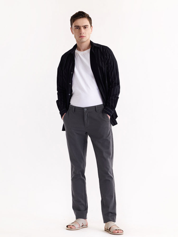 Grey Slim Fit Trouser
