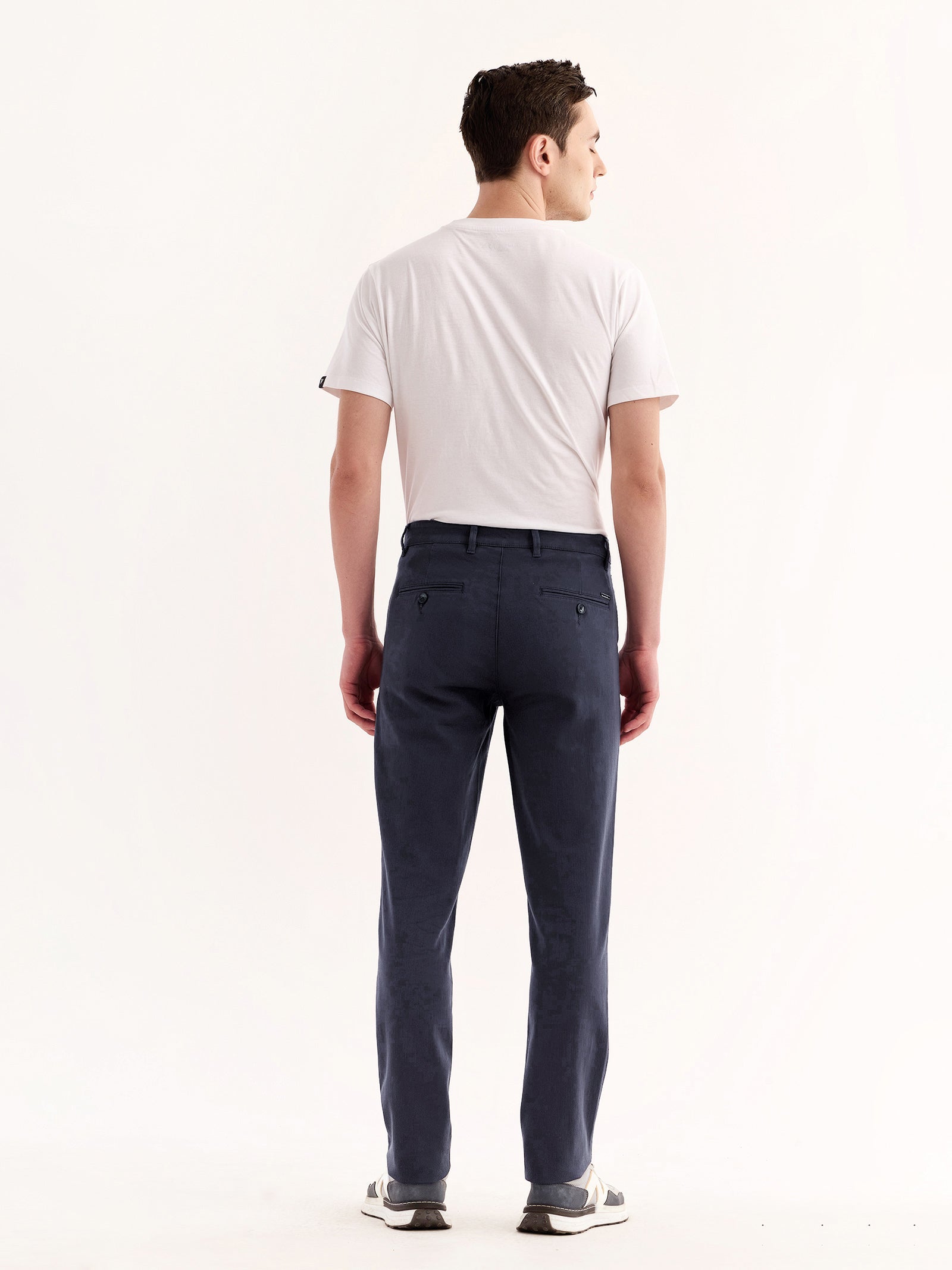 Grey Stretch Slim Fit Trouser