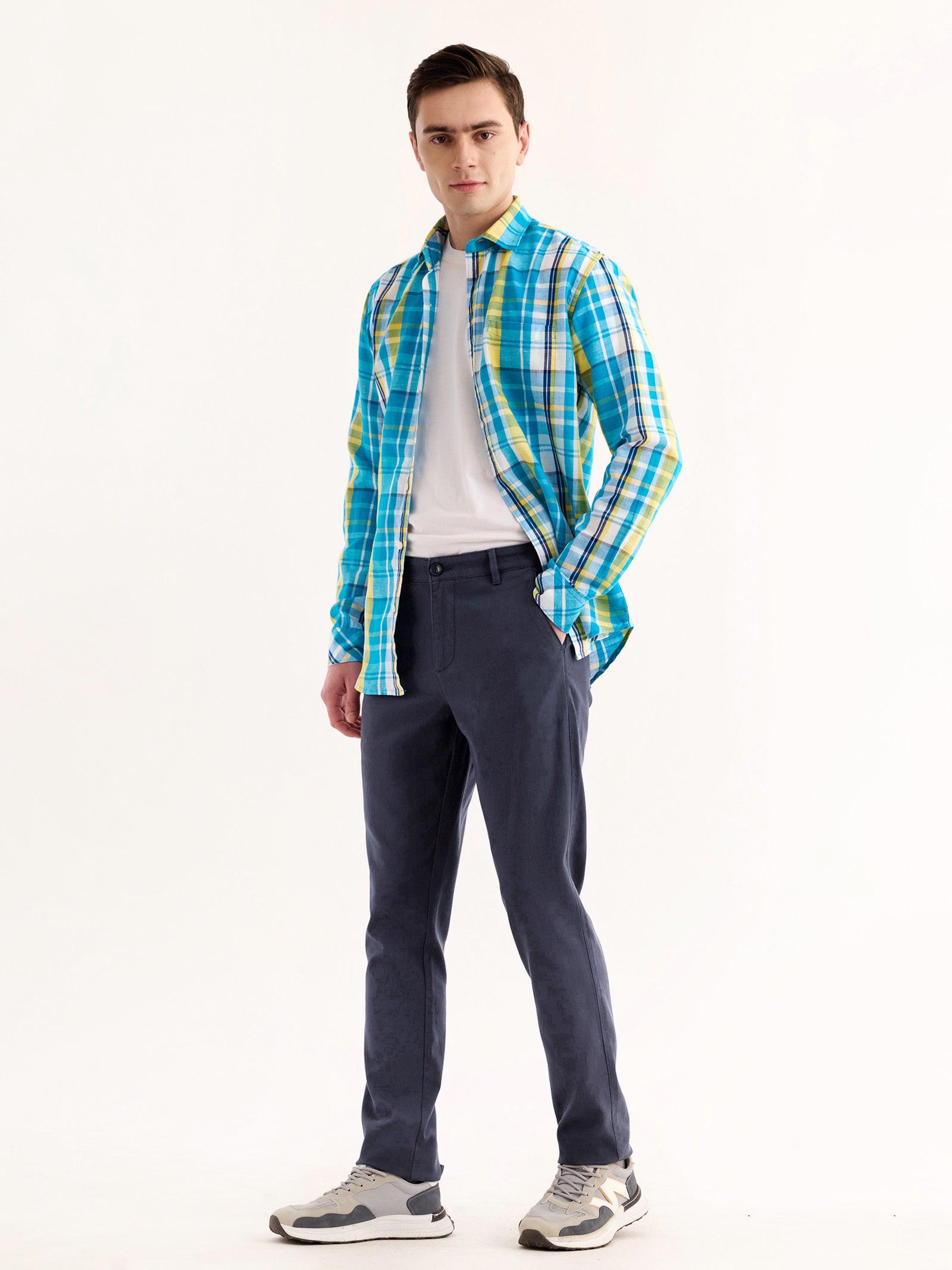 Grey Stretch Slim Fit Trouser