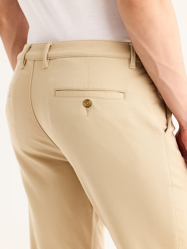 Khaki Stretch Slim Fit Trouser