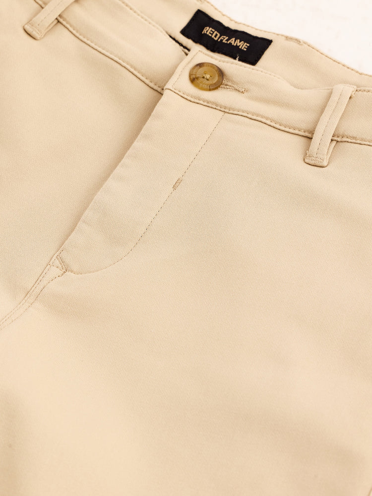 Khaki Stretch Slim Fit Trouser