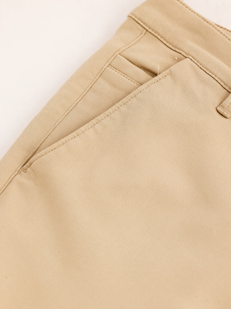 Khaki Stretch Slim Fit Trouser