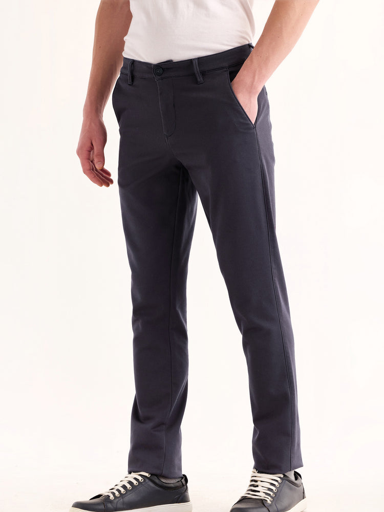 Grey Stretch Slim Fit Trouser