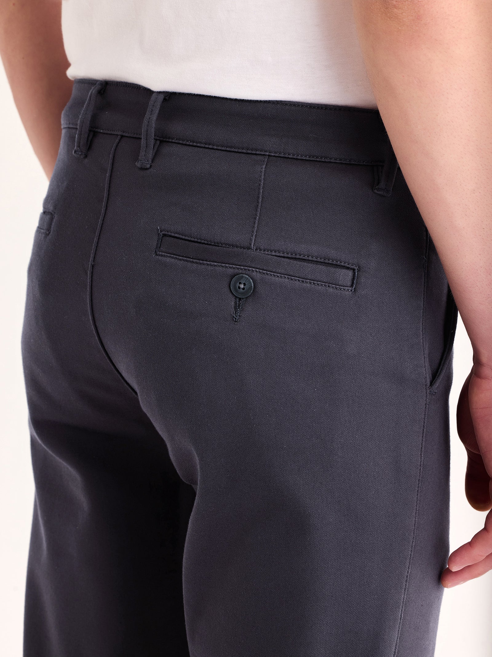 Grey Stretch Slim Fit Trouser