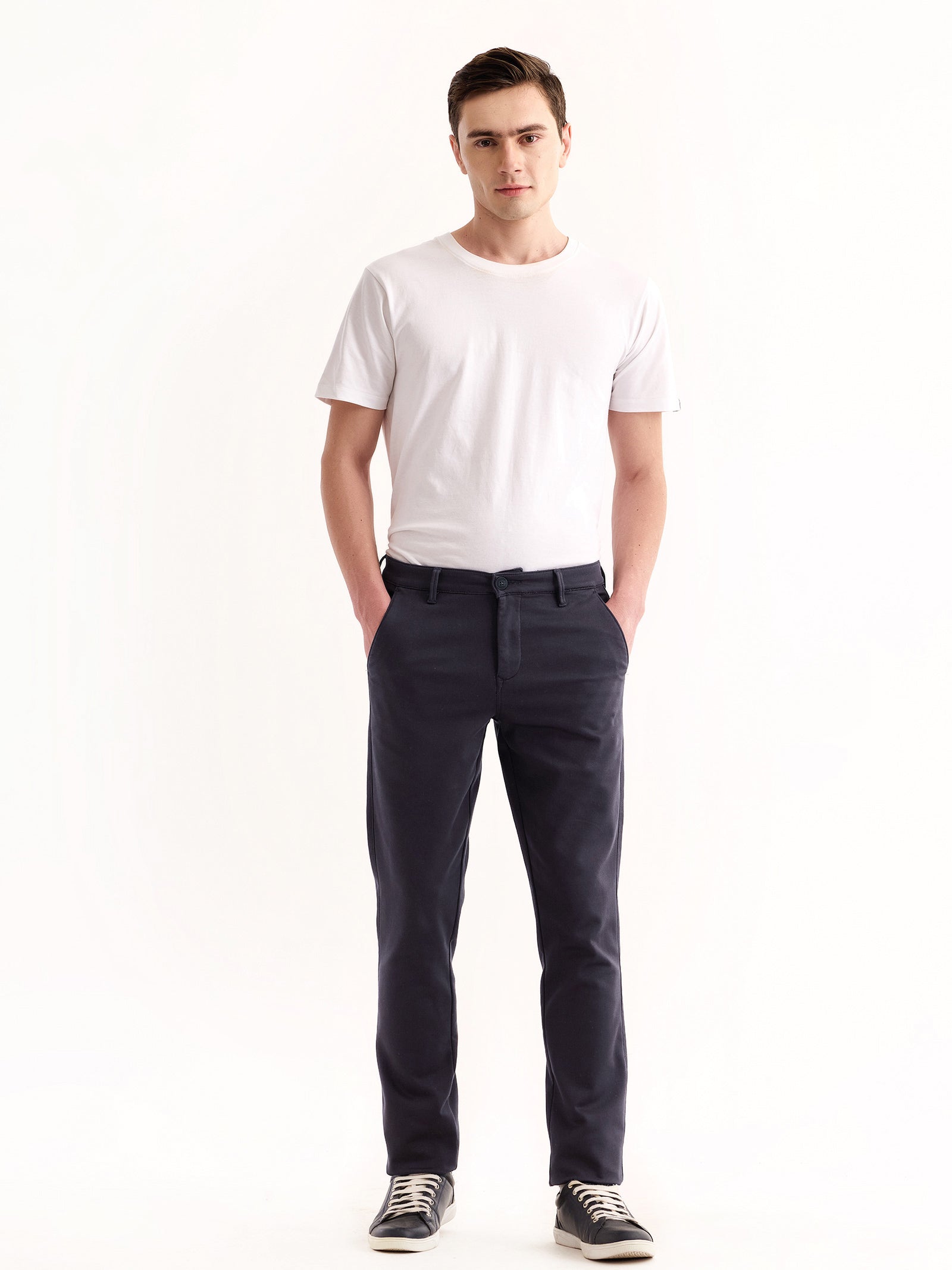 Grey Stretch Slim Fit Trouser