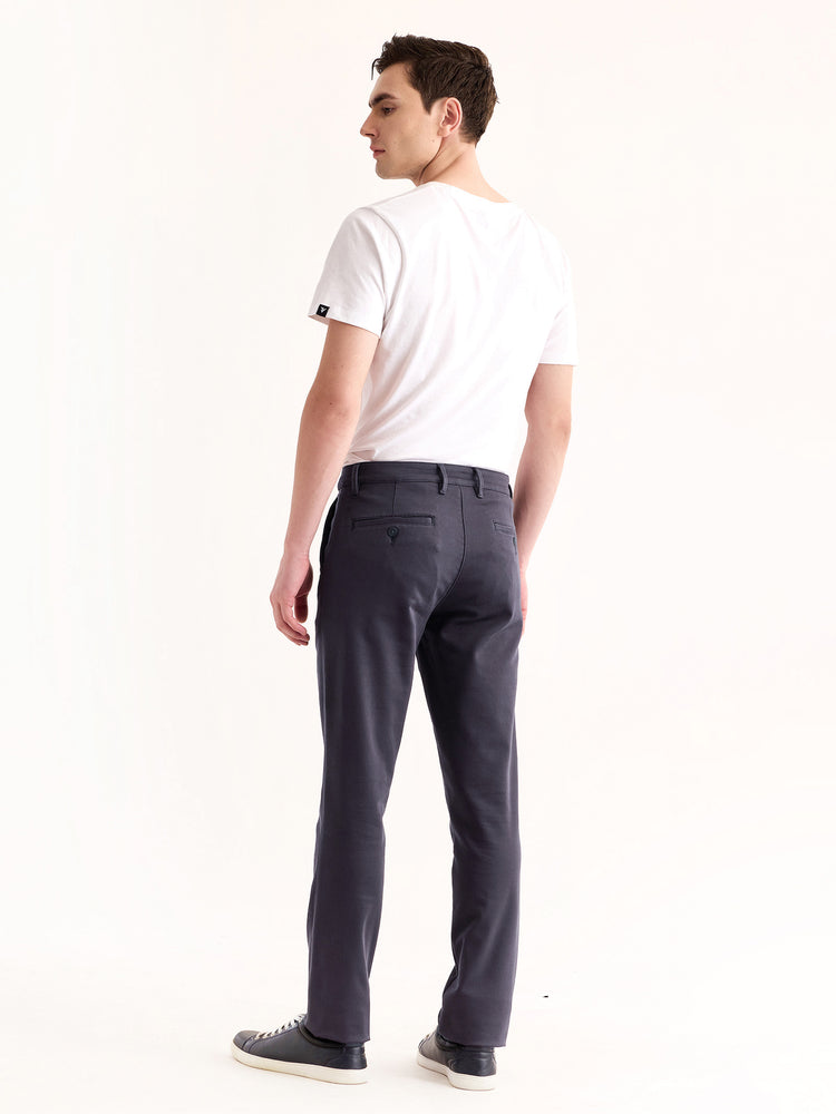Grey Stretch Slim Fit Trouser