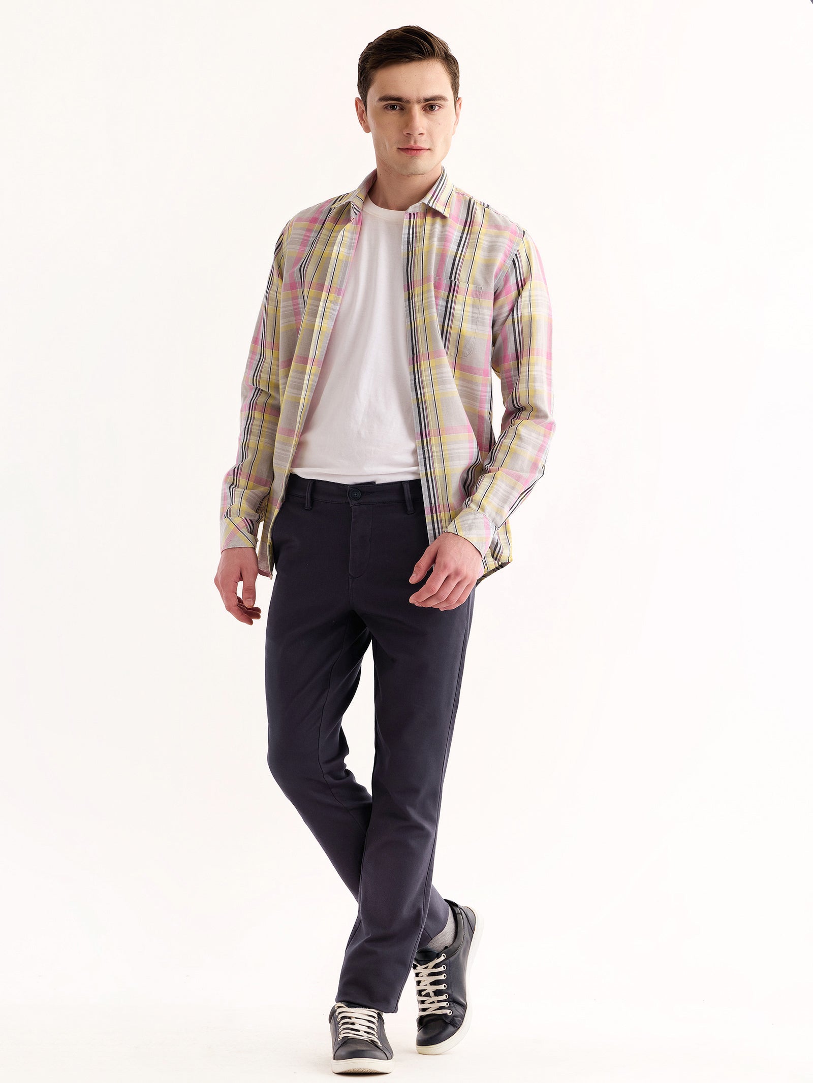 Grey Stretch Slim Fit Trouser
