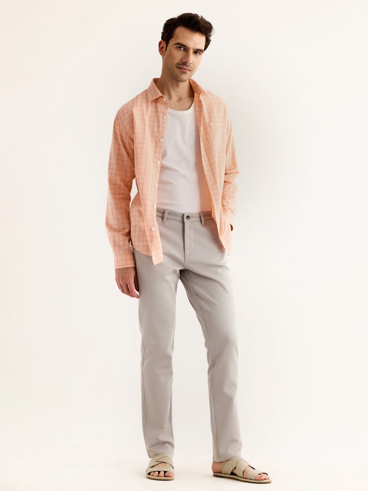 Grey Stretch Slim Fit Trouser