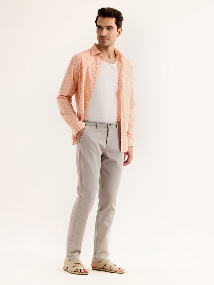 Grey Stretch Slim Fit Trouser