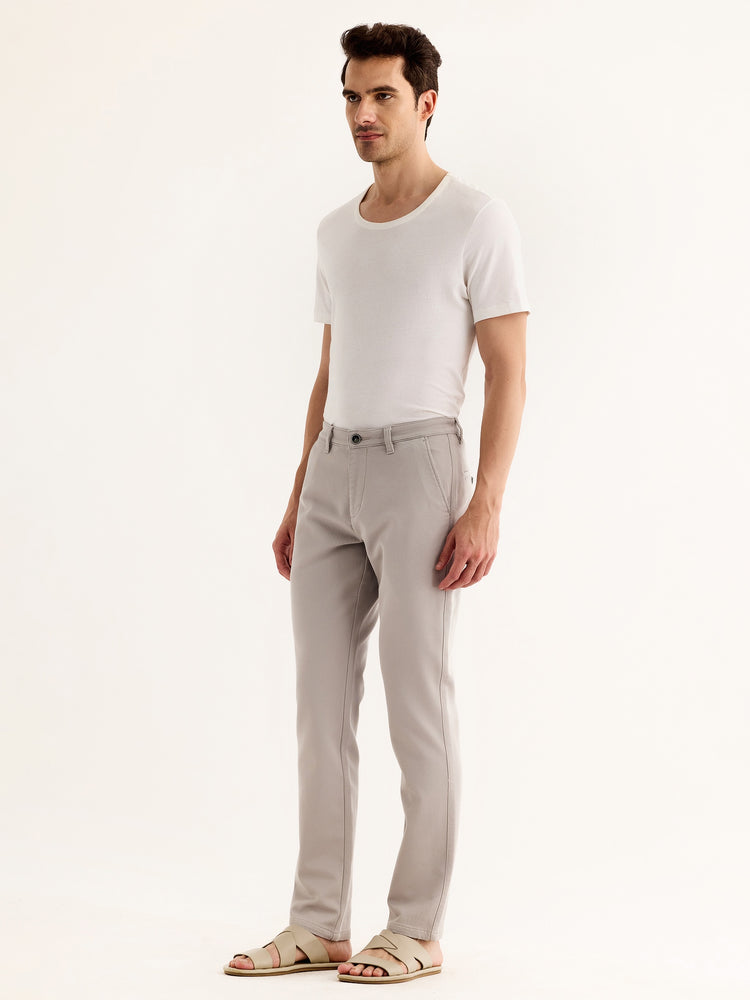 Grey Stretch Slim Fit Trouser