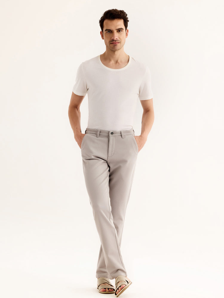 Grey Stretch Slim Fit Trouser
