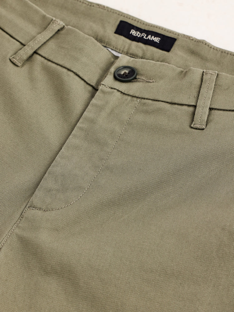 Green Stretch Slim Fit Trouser
