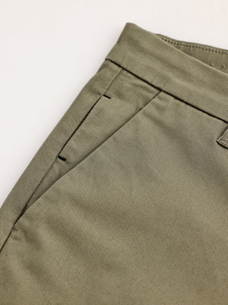 Green Stretch Slim Fit Trouser
