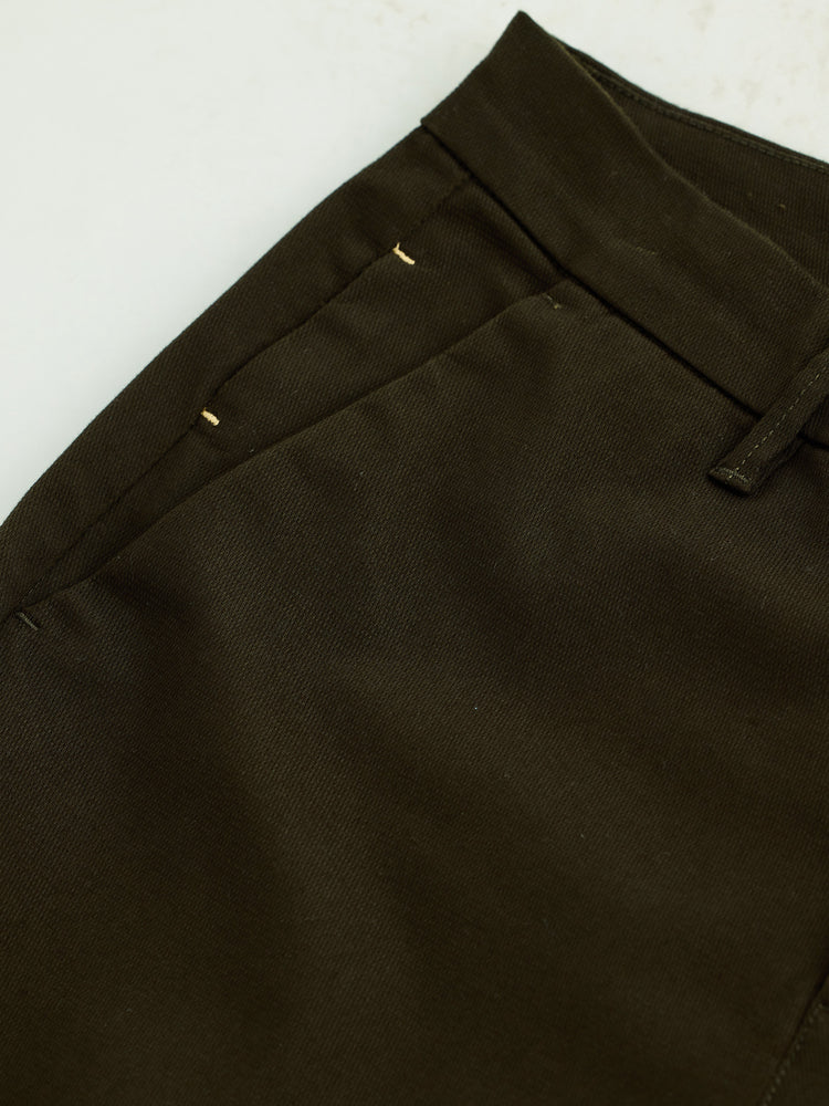 Olive Stretch Slim Fit Trouser