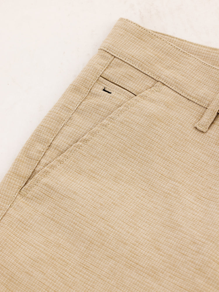 Khaki Stretch Slim Fit Trouser