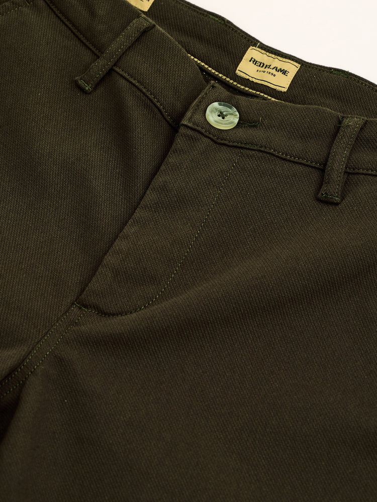 Green Stretch Slim Fit Trouser