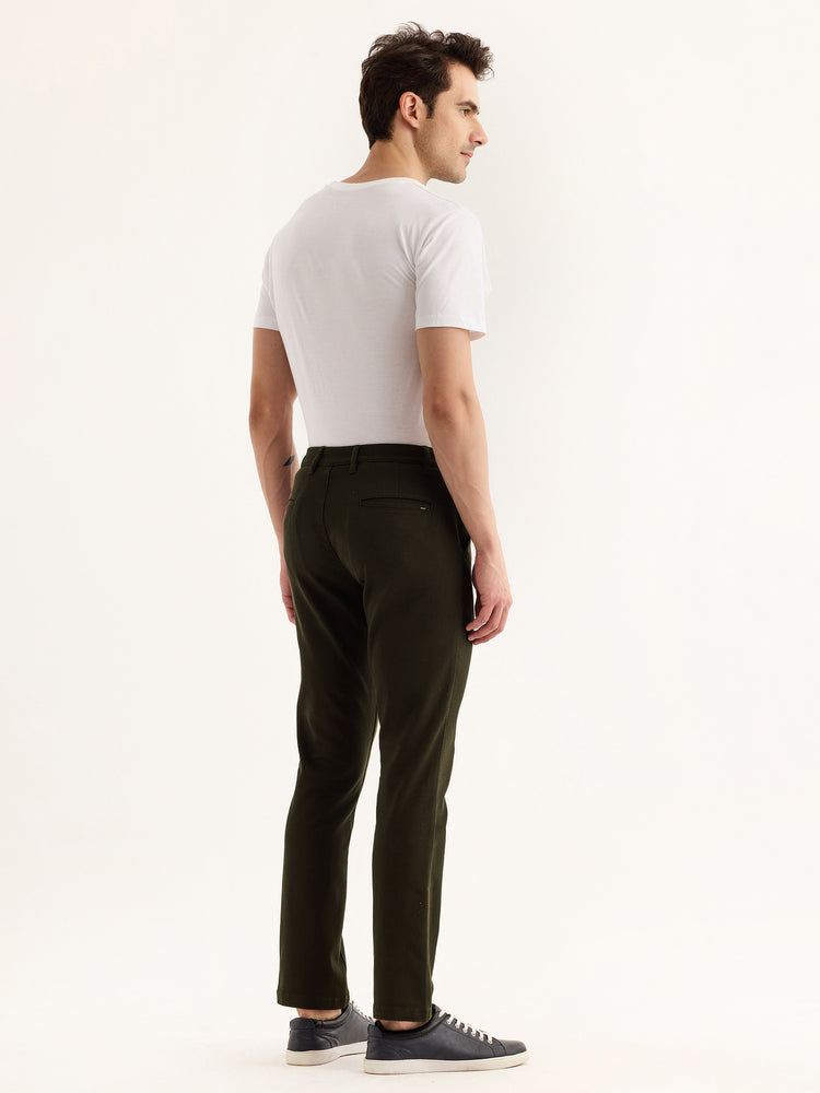 Green Stretch Slim Fit Trouser