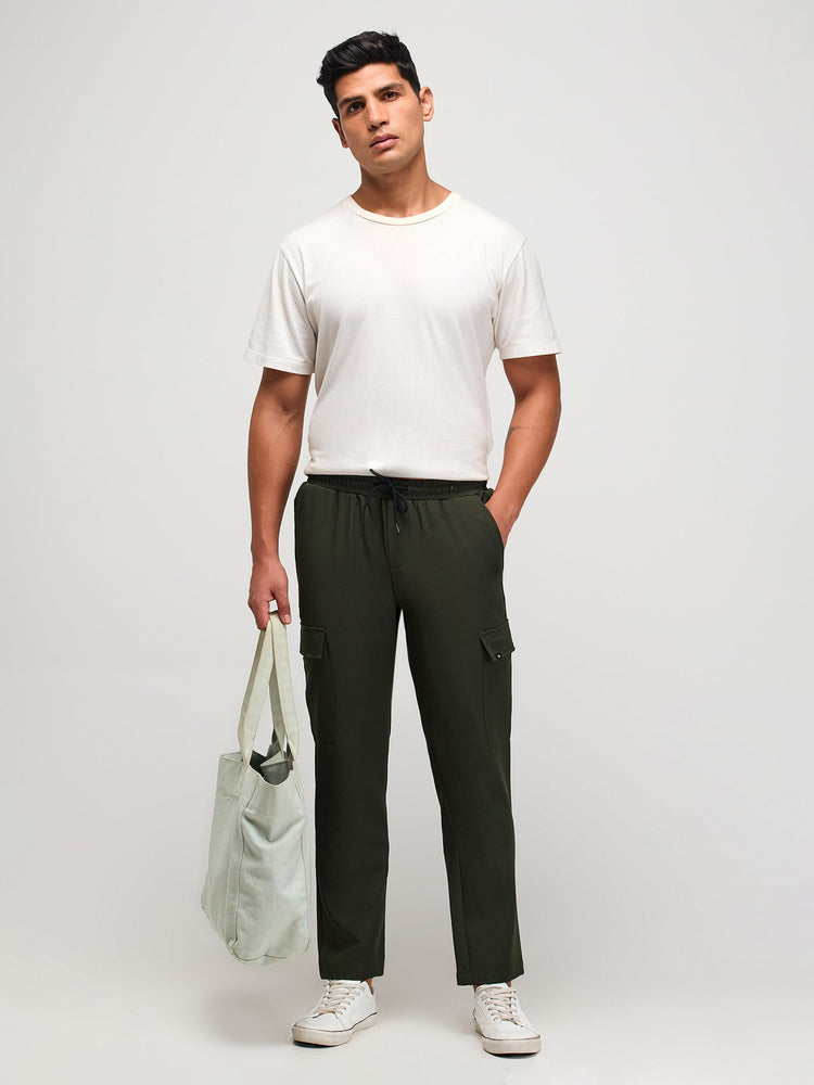 Relaxed Fit Pull-On Cargo Trouser