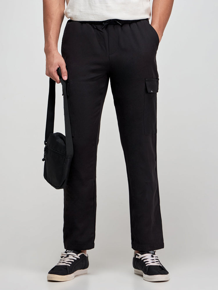 Relaxed Fit Pull-On Cargo Trouser