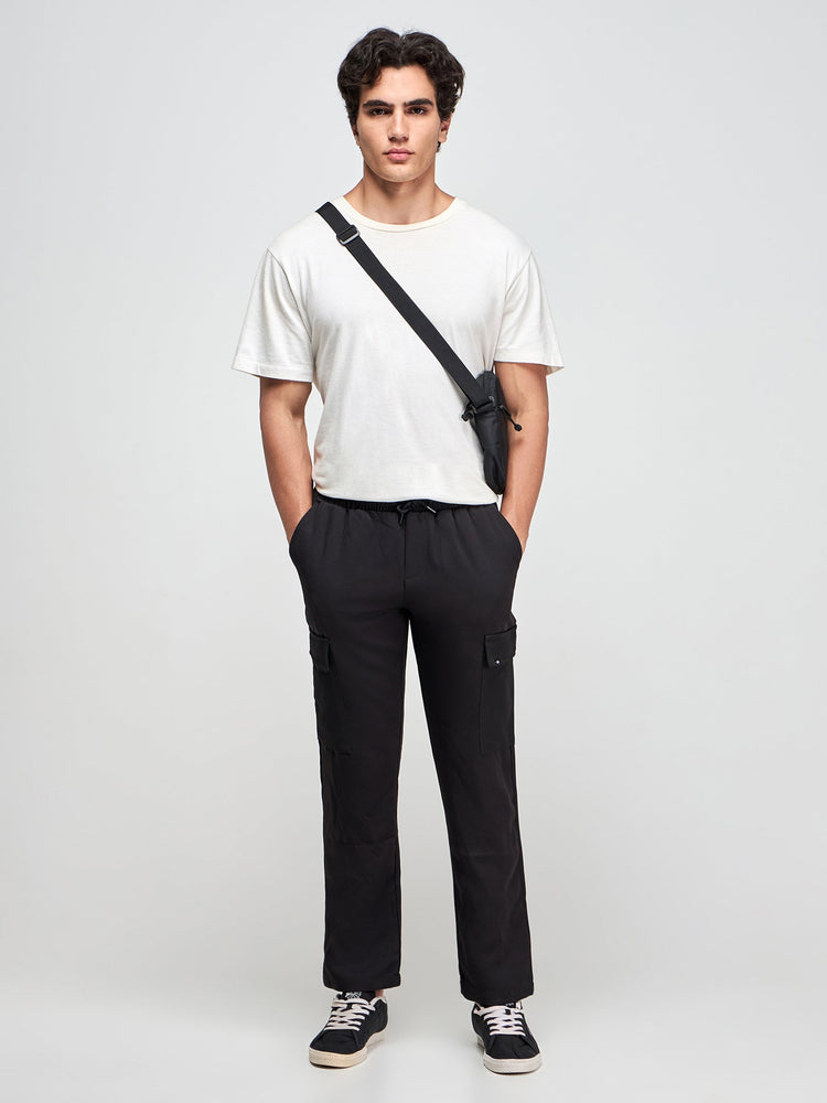 Relaxed Fit Pull-On Cargo Trouser