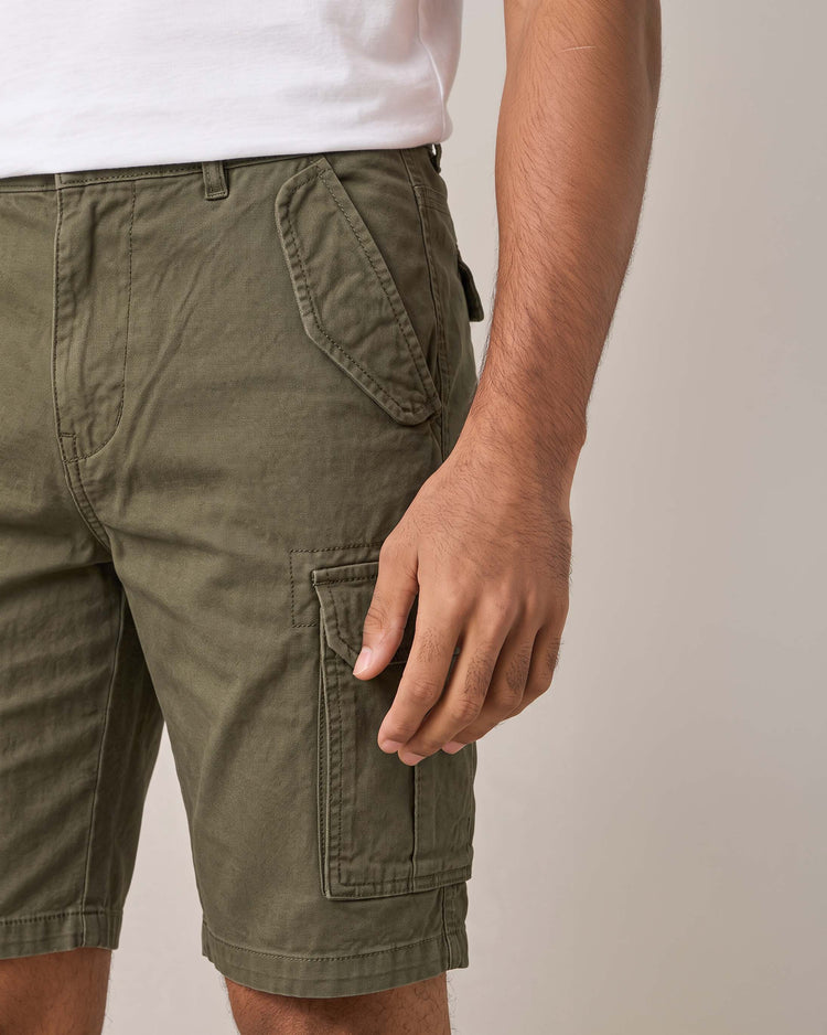 Olive Cargo Shorts