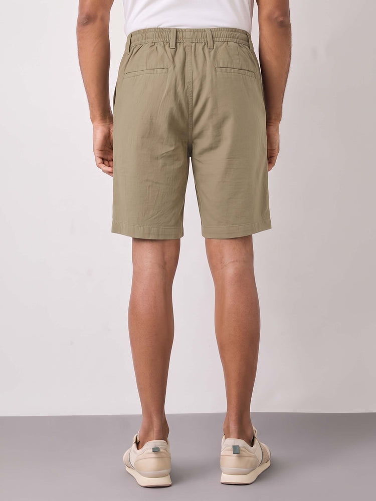 Khakhi Cotton Shorts