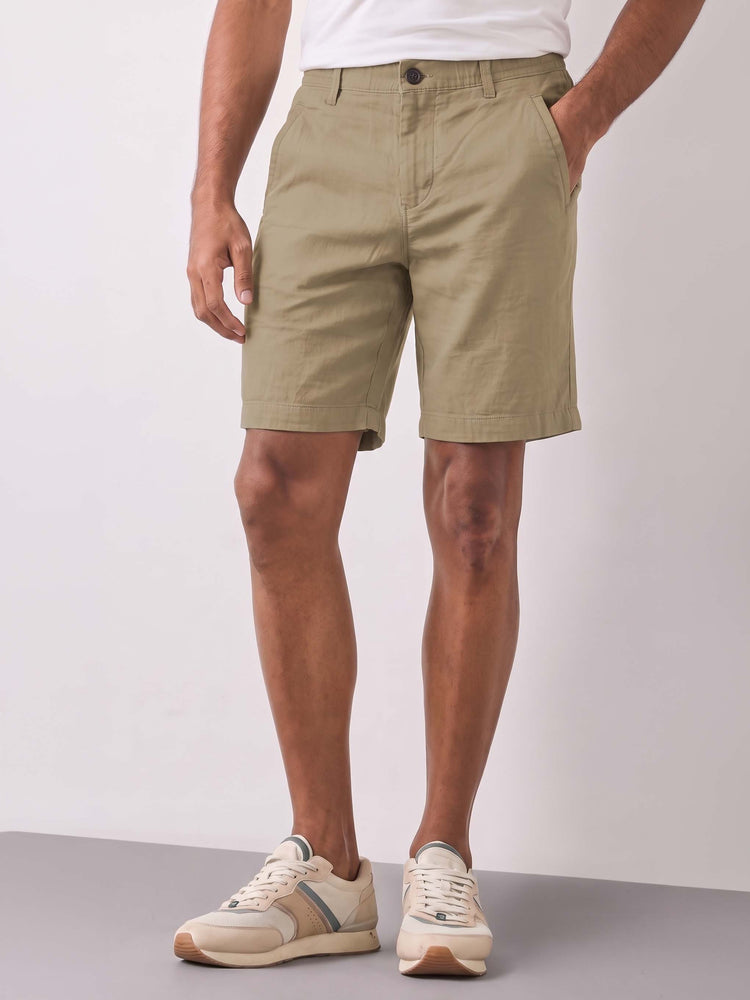 Khakhi Cotton Shorts