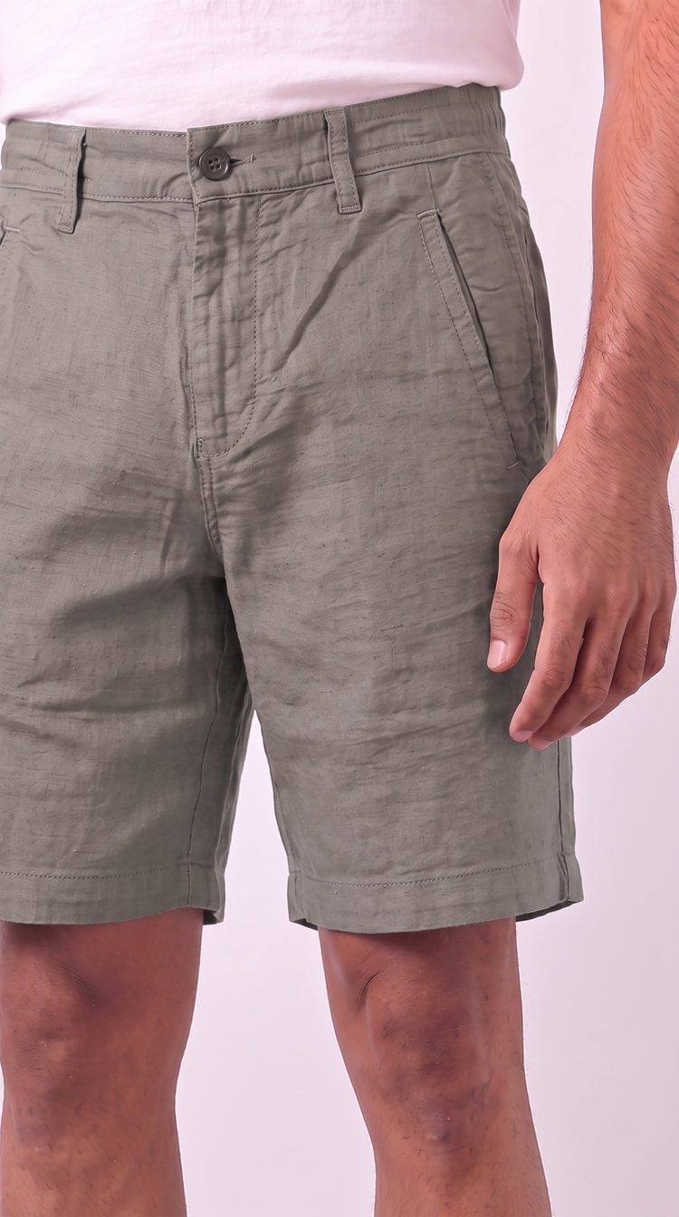 Grey Cotton Shorts