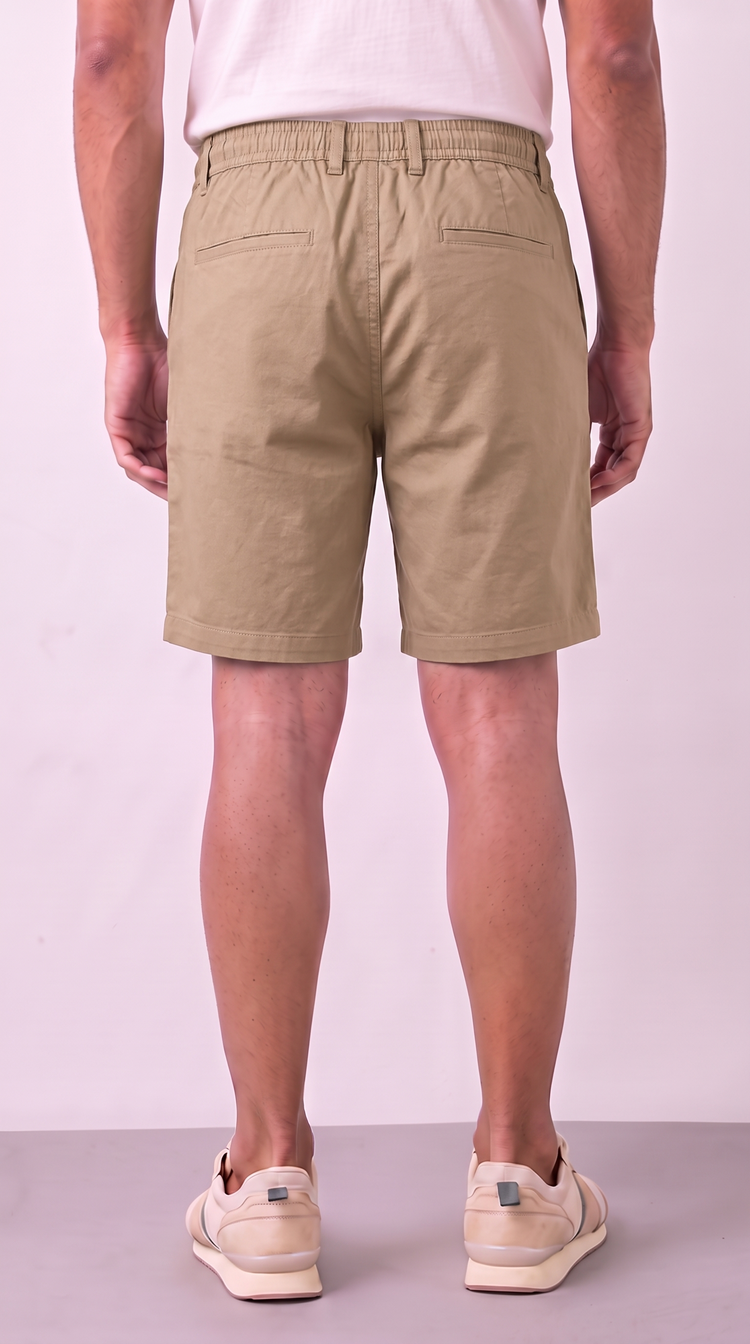 Khakhi Cotton Shorts