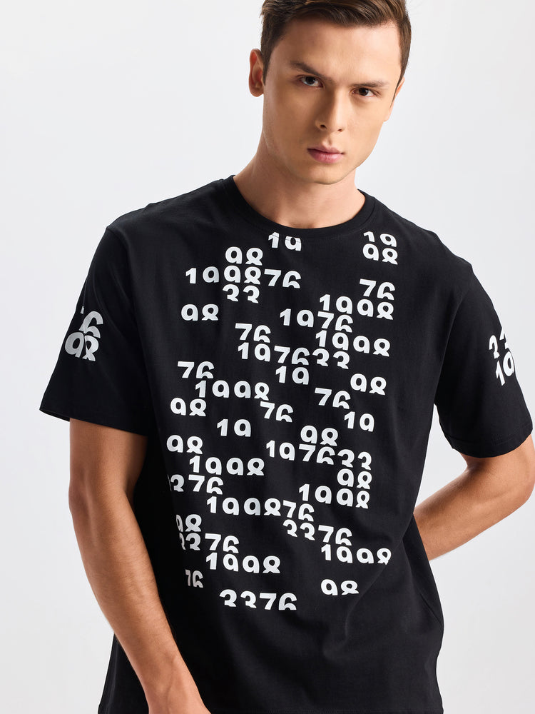 Black Print Knits Co-Ords