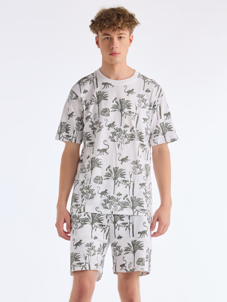 White Printed Pure Cotton Co-Ords