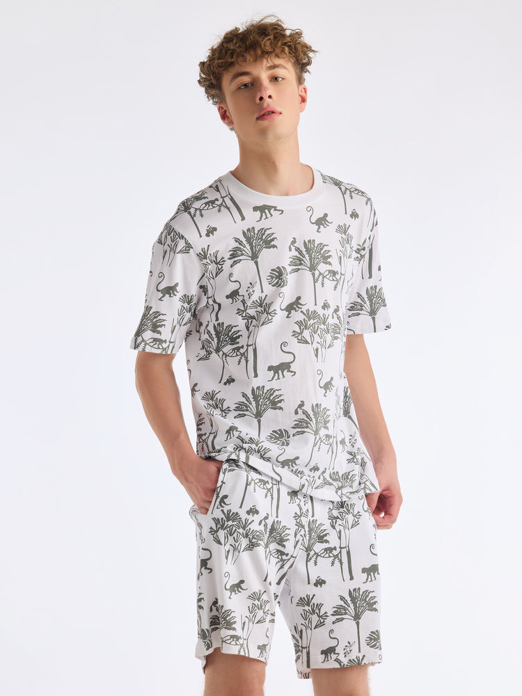 White Printed Pure Cotton Co-Ords