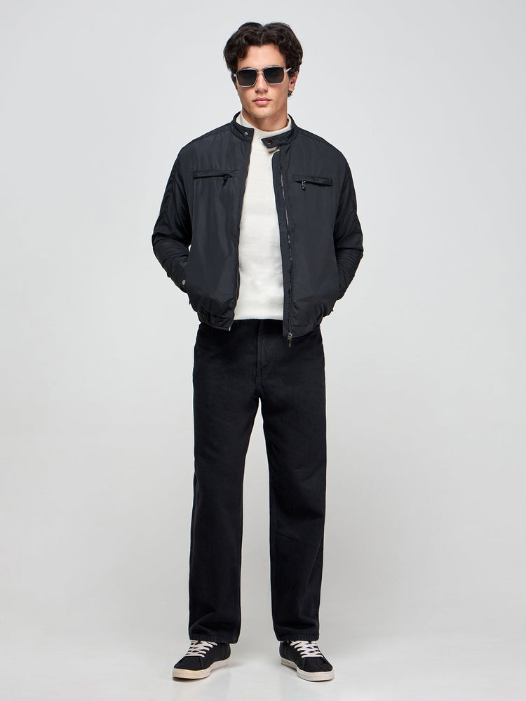 Zipped Biker Jacket