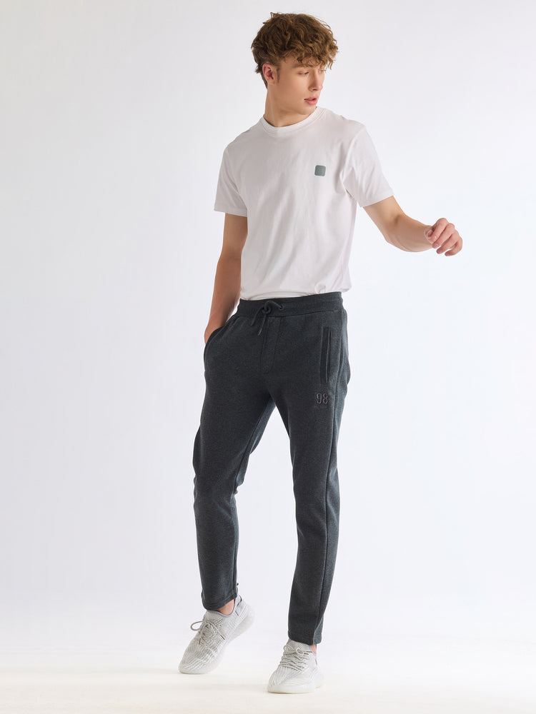 Grey Regular Fit Track Pant