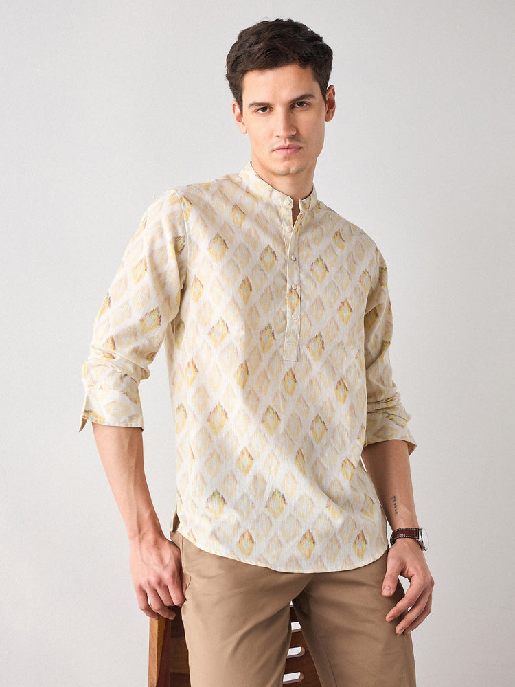 Abstract Print Kurta