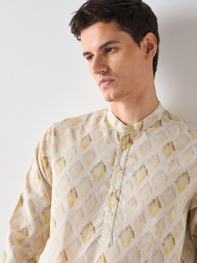 Abstract Print Kurta