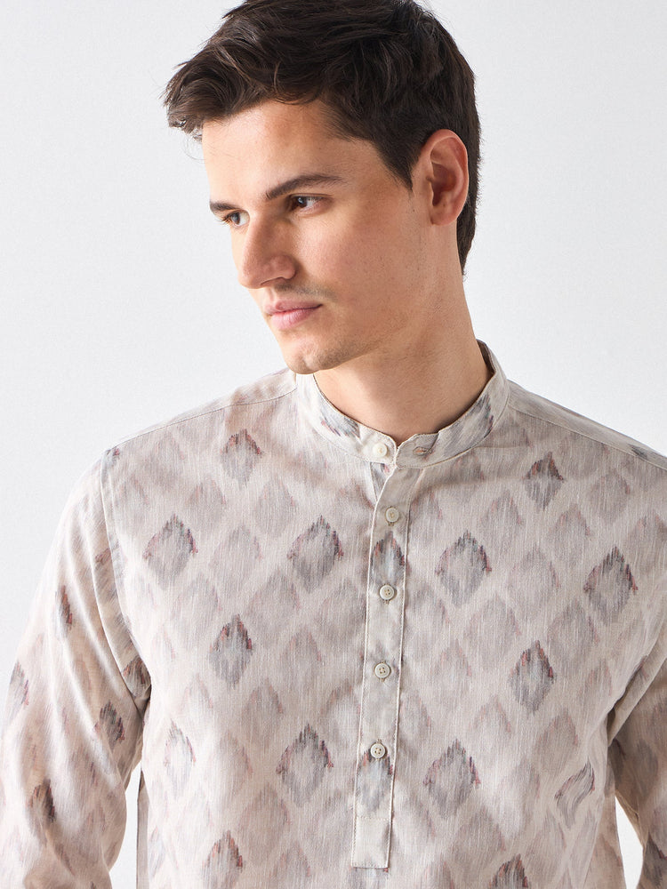 Abstract Print Kurta